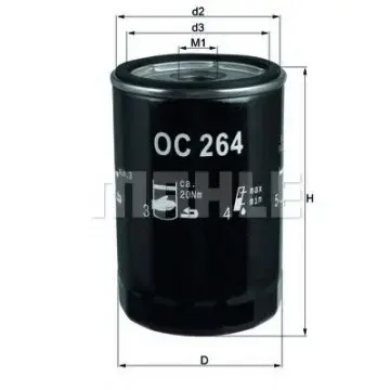 Filtru ulei MAHLE ORIGINAL OC 264