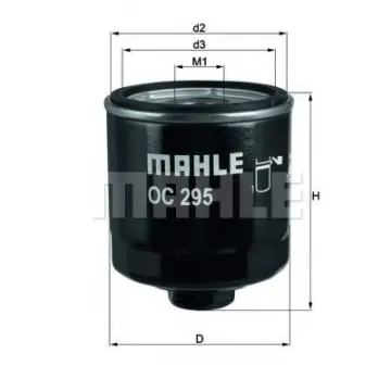 Filtru ulei MAHLE ORIGINAL OC 295