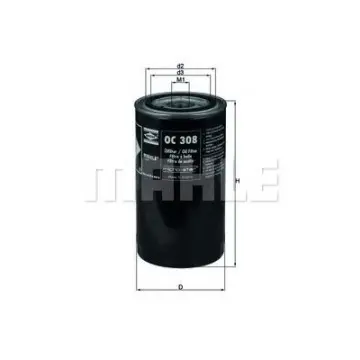 Filtru ulei MAHLE ORIGINAL OC 308