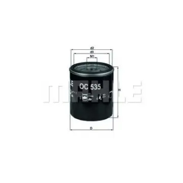 Filtru ulei MAHLE ORIGINAL OC 535
