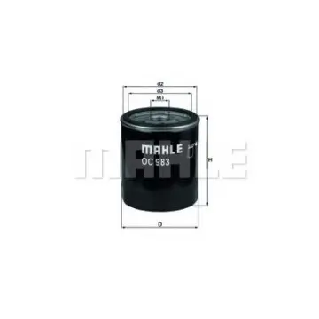 Filtru ulei MAHLE ORIGINAL OC 983