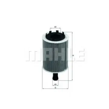 Filtru ulei MAHLE ORIGINAL OX 188D
