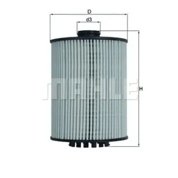 Filtru ulei MAHLE ORIGINAL OX 983D