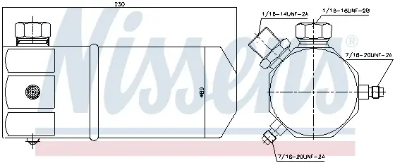 Filtru uscator AC OPEL CALIBRA A, VECTRA A 1.4-2.0 intre 1988-1997