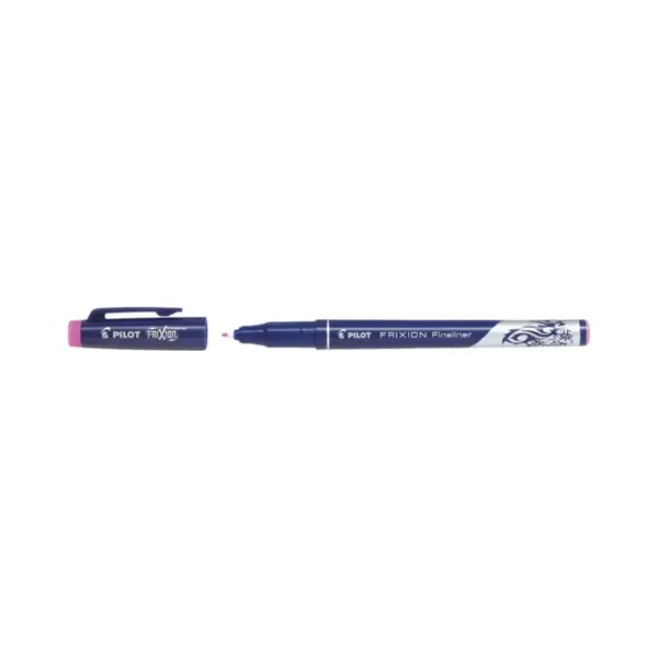 Fineliner cu cerneala Pilot Frixion diverse culori 0.45 mm cu capac Fineliner cu cerneala Pilot Frixion diverse culori 0.45 mm cu capac roz