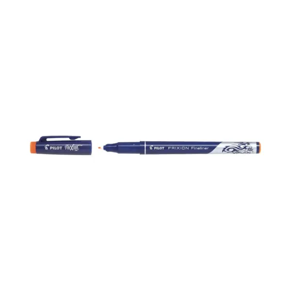Fineliner cu cerneala Pilot Frixion diverse culori 0.45 mm cu capac Fineliner cu cerneala Pilot Frixion diverse culori 0.45 mm cu capac portocaliu