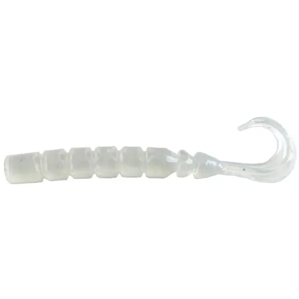 Finesse Kuru-Kuru Curly Tail 6.4cm Clear Luminous Silver Glitter 12buc