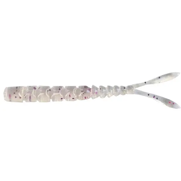 Finesse Pilo-Pilo Split Tail 5cm Clear Purple Glitter 12buc