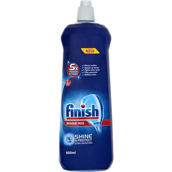 Finish Solutie de clatire pentru masina de spalat vase, 800 ml