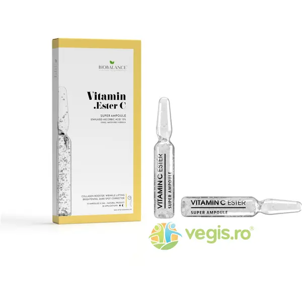 Fiole Concentrate cu Efect de Lifting si Luminozitate cu Acid Ascorbic 15% 10x2ml