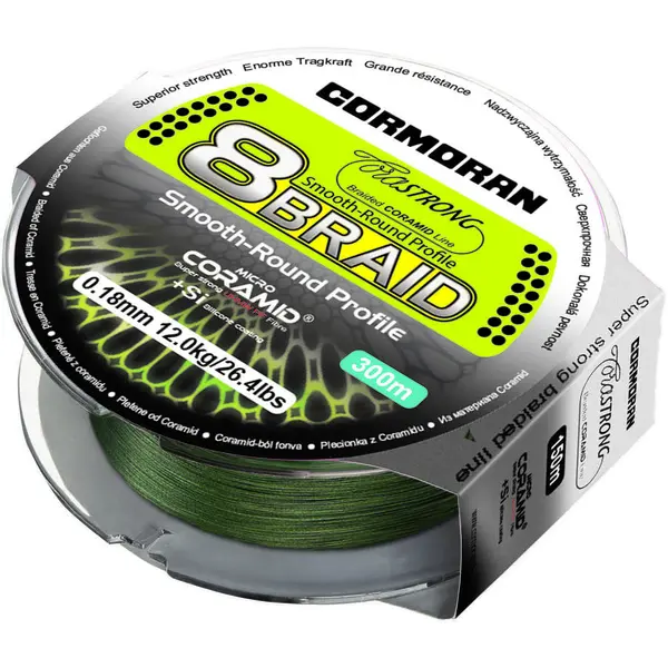 Fir Corastrong 8Braid Verde 025mm/18,8Kg/300M