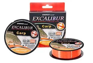FIR EXCALIBUR CARP FLUO ORANGE 300M 0,18MM