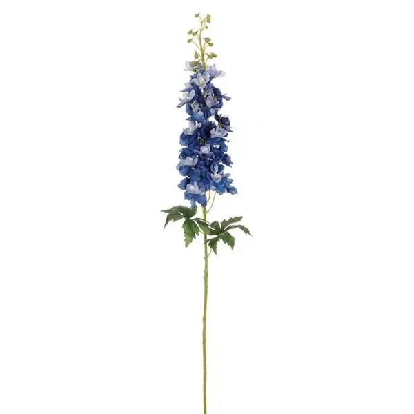 Fir floare albastra decorativ,plastic,albastru,95 cm