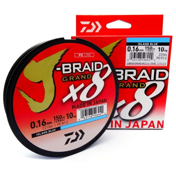 Fir J-Braid Grand X8 Blue 0.18mm 12.5kg 135m