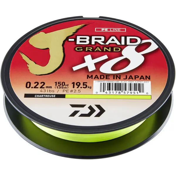 Fir J-Braid Grand X8 Chartreuse 0.06mm 5kg 135m