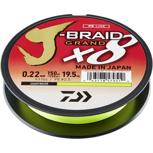 Fir J-Braid Grand X8 Chartreusse 0.10mm 7.0Kg 270M
