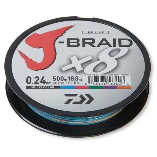 Fir J-Braid X8 Multicolor 0.13mm 8Kg 150m
