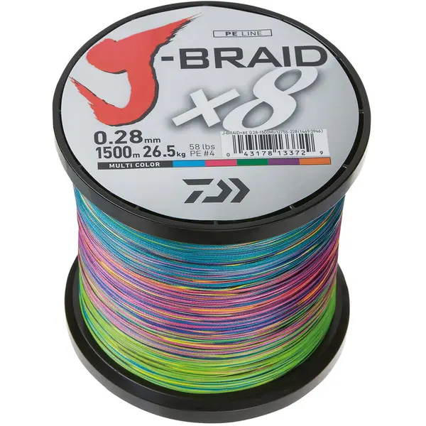 Fir J-Braid X8 Multicolor 0.24mm 18Kg 1500M