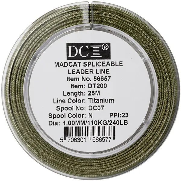 Fir Leader MADCAT Spliceable Leader 25m 1.00mm 110kg Green