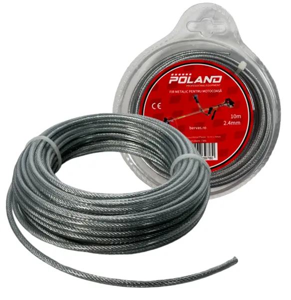 Fir Motocoasa Metal Plastic 10 m/2.4mm