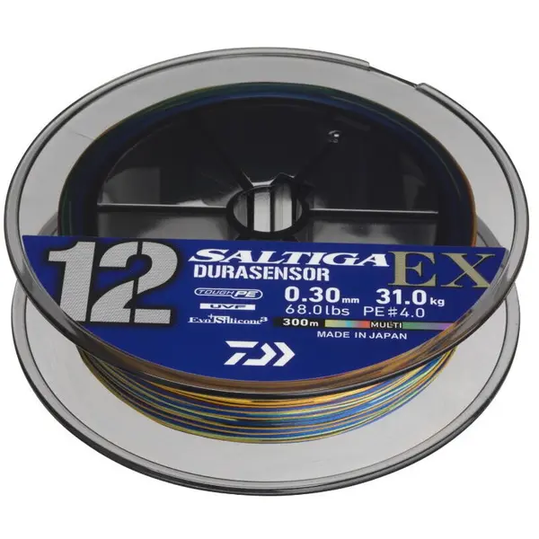 Fir Saltiga Durasensor 12 Braid EX+Si3 0.18mm Multi-Color 300m