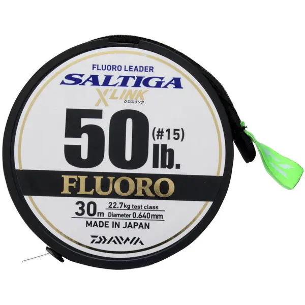 Fir Saltiga X'Link Fluorocarbon Leader 0.33mm 16lbs 30m