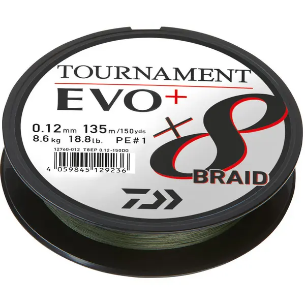 Fir Tournament 8X Braid Evo+ Verde 0.08mm 4.9Kg 135m