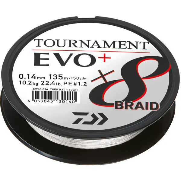 Fir Tournament 8X Braid Evo+ White 0.16mm 12.2kg 135m