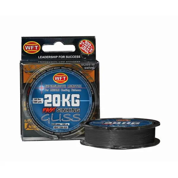 FIR WFT GLISS SINKING BLACK 150M 8KG 0,14 1D-C 226