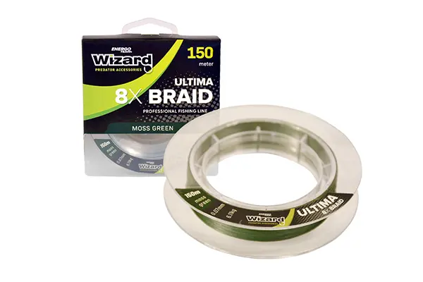 FIR WIZARD ULTIMA 8X 0.08MM MOSS GREEN BRAID 150M 6,85KG