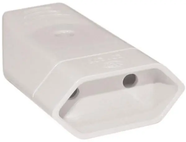 Fisa EUROLAMP SA - 10393, 2.5A 240V, feminină, albă