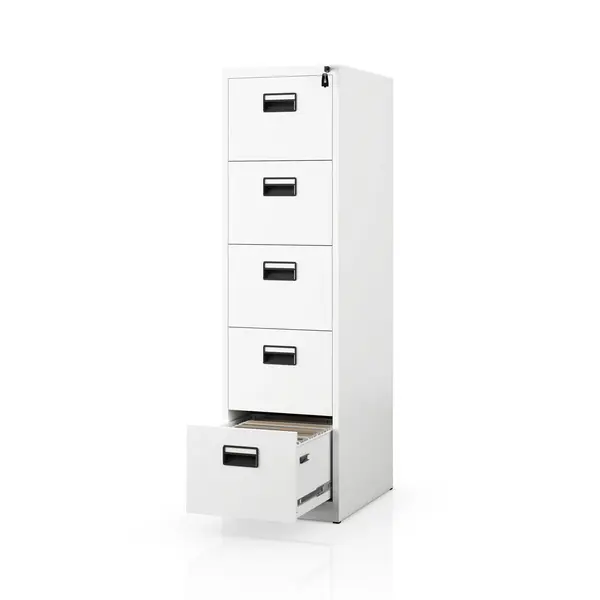 Fiset metalic pentru documente alb: SARA V5, 460 x 1625,5 x 600 mm Dulap cartotecă metalic, alb, 460x1625,5x600 mm: SARA V5