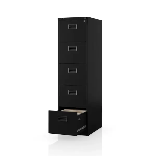 Fiset metalic pentru documente negru: SARA V5, 460 x 1625,5 x 600 mm Dulap cartotecă metalic, negru, 460x1625,5x600 mm: SARA V5