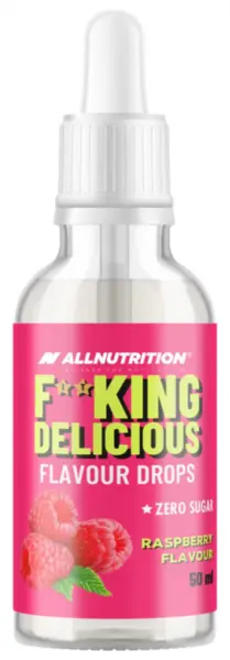 Fitking Delicious Flavour Drops, zmeură, 50 ml, AllNutrition