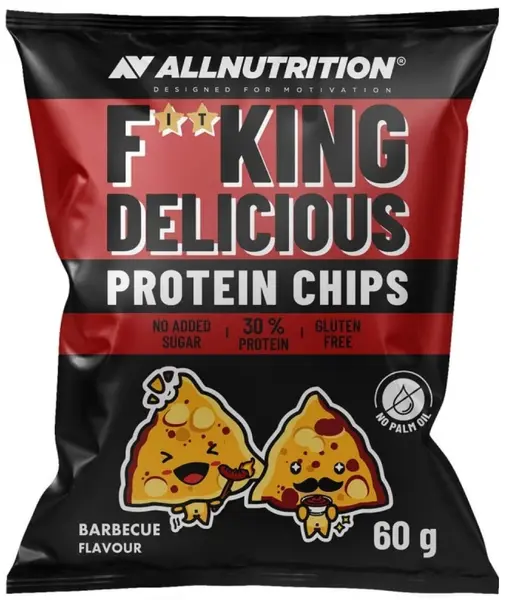 Fitking Delicious Protein Chips, barbecue, 60 g, AllNutrition