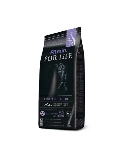 FITMIN Dog For Life Light and Senior 2,5 kg hrană pentru câini seniori