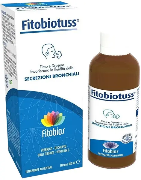 Fitobiotuss Sirop pentru tuse și dureri în gât, 150 ml, Fitobios