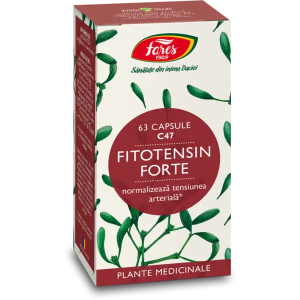 Fitotensin forte, 63 capsule, Fares