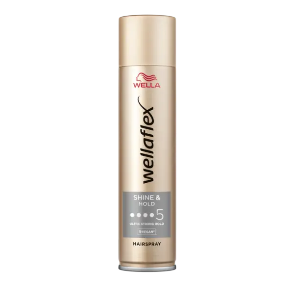 Fixativ cu grad de fixare 5 Shine & Hold Wellaflex, 250ml, Wella