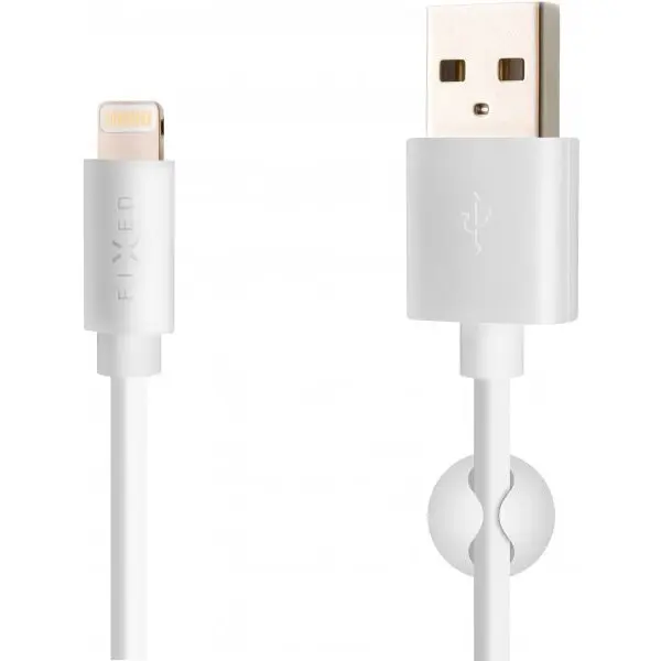 Fixed Cablu Fixed USB/Lightning , 2m, alb