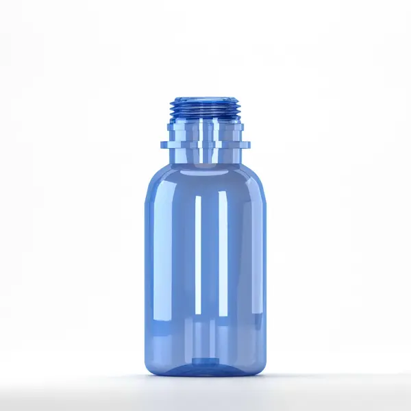 Flacon Pet 100ml, Albastru-Filet 28mm(fara capac)
