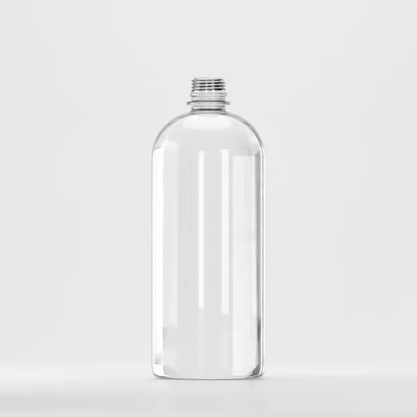 Flacon PET 1L Rotund, transparent – fără capac