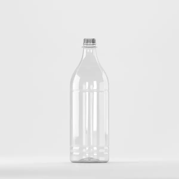 Flacon PET 1L, transparent – fără capac