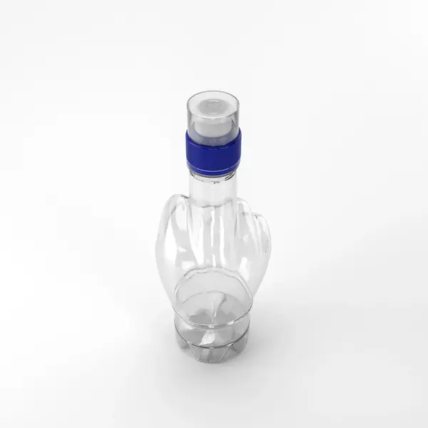 Flacon PET 370ml, Transparent – 30 grame – Filet 28mm – cu Capac Sport
