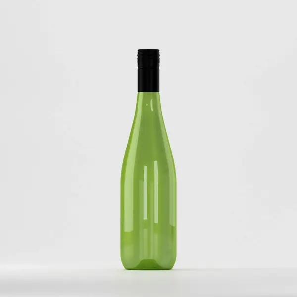 Flacon PET 750ml, verde – cu capac filetant negru