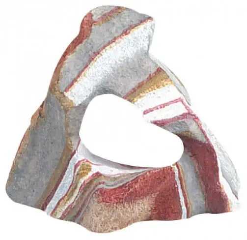 FLAMINGO Decoraţiuni pentru acvariu Piatră Curcubeu 1 gaură 12x7x10cm