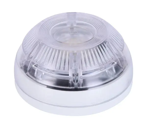 Flash conventional de interior, avertizare luminoasa stroboscopica, fara sunet, alb, Teknim TFS-3193W