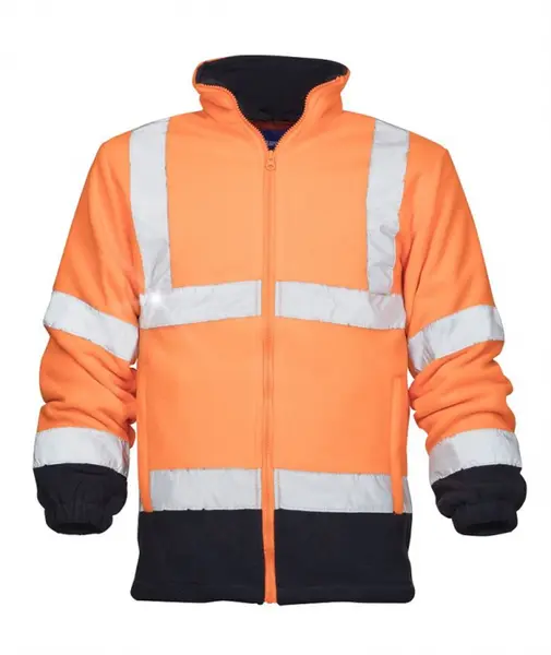 Fleece de lucru reflectorizant portocaliu, Ardon REF 401 M, PORTOCALIU FLUO