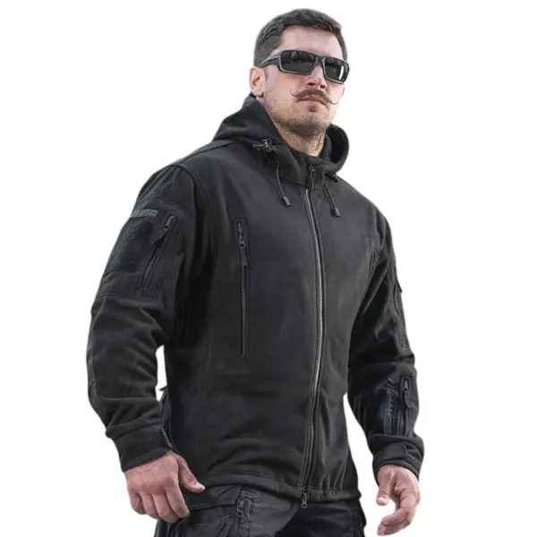 Fleece tactic WINDBLOCK DIVISION GEN.II Negru M-TAC - XXL