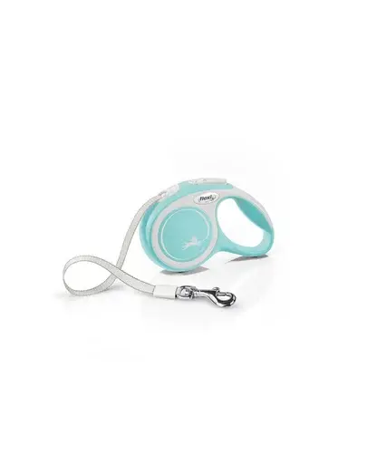FLEXI New Comfort lesa automata cu banda pentru caini, albastru deschis, marimea XS, 3 m